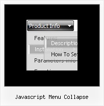 Javascript Menu Collapse Html Hover Menu