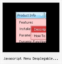 Javascript Menu Desplegable Vertical Relative Position Drop Down Menus