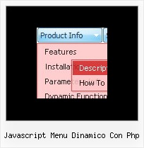 Javascript Menu Dinamico Con Php Roll Down Menu Onmouseover