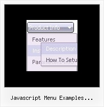 Javascript Menu Examples Collapsible Horizontal Cool Menus