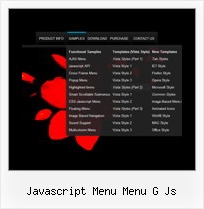 Javascript Menu Menu G Js Horizontal Submenus Using Javascript