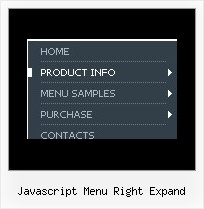 Javascript Menu Right Expand Html Tabbed Menu