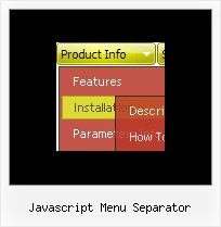 Javascript Menu Separator Html Menu Dropdown