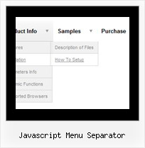 Javascript Menu Separator Vertical Flyout Menu Css Javascript