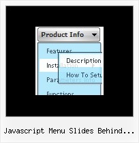 Javascript Menu Slides Behind Flash Collapsing Menu Javascript Css