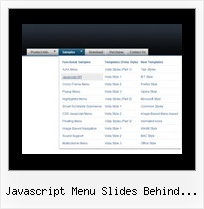 Javascript Menu Slides Behind Flash Create Javascript Menu Frame