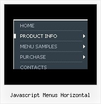 Javascript Menus Horizontal Html Menu Maker