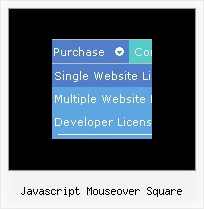 Javascript Mouseover Square Cross Frame
