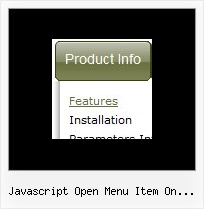 Javascript Open Menu Item On Mouseover Menu Java Example