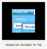 Javascript Pulldown On Top Sliding Frame Dhtml