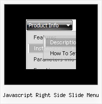 Javascript Right Side Slide Menu Javascript Drop Down Menu Rollovers