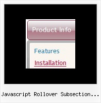 Javascript Rollover Subsection Menu Cascade Or Cascading