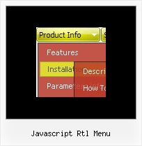 Javascript Rtl Menu Pop Up Menu Html