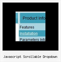 Javascript Scrollable Dropdown Vertical Navigation Menu Template