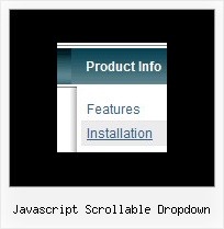Javascript Scrollable Dropdown Drag Menu Css