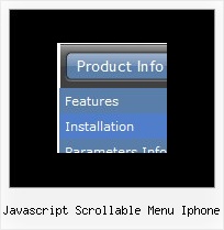 Javascript Scrollable Menu Iphone Create A Internet Menu Bar