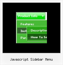 Javascript Sidebar Menu How Do I Clear Drop Down On Xp