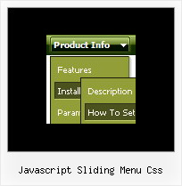 Javascript Sliding Menu Css Dhtml Tabbed Button Menu