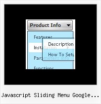 Javascript Sliding Menu Google Maps Dropdown Java Menu