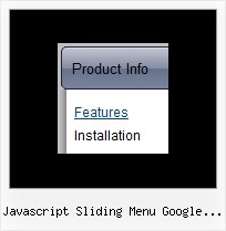 Javascript Sliding Menu Google Maps Menu On Frames