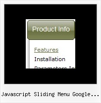 Javascript Sliding Menu Google Maps Menue Samples