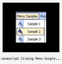 Javascript Sliding Menu Google Maps Pull Down Menu Html