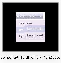 Javascript Sliding Menu Templates Multiple Drop Down Menus Javascripts