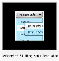 Javascript Sliding Menu Templates Javascript Menu Flottant