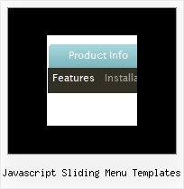 Javascript Sliding Menu Templates Horizontal Web Navigation Pull Down