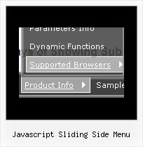 Javascript Sliding Side Menu Vertical Menu Sites