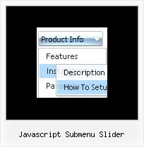 Javascript Submenu Slider Dhtml Menu Tool
