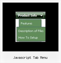 Javascript Tab Menu Dhtml Foldout Menu