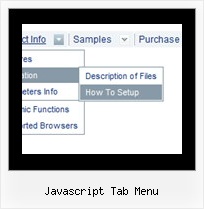 Javascript Tab Menu Mouseover Drop Menu