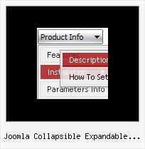 Joomla Collapsible Expandable Menus Menu Em Html
