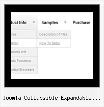 Joomla Collapsible Expandable Menus Drop Down Html Menus