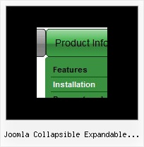 Joomla Collapsible Expandable Menus Menu Pulldown