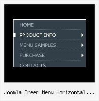 Joomla Creer Menu Horizontal Onglet Dhtml Menu Over