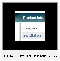 Joomla Creer Menu Horizontal Onglet Html Menu Shadow