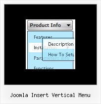 Joomla Insert Vertical Menu Web Drop Menu