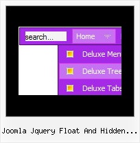 Joomla Jquery Float And Hidden Menu Menu Jscript