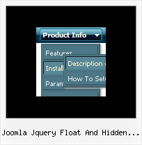 Joomla Jquery Float And Hidden Menu Dhtml Menu Expand