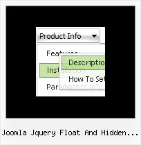 Joomla Jquery Float And Hidden Menu Javascript For Tab Submenu