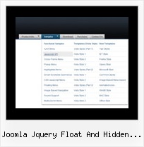 Joomla Jquery Float And Hidden Menu Fade Hover