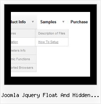 Joomla Jquery Float And Hidden Menu Menu Script Over Frame