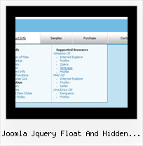 Joomla Jquery Float And Hidden Menu Javascript Dropdown Menu Shadow