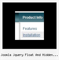 Joomla Jquery Float And Hidden Menu Menu Drop