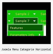 Joomla Menu Categorie Horizontal Javascript Menu Submenu Dhtml