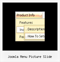 Joomla Menu Picture Slide Horizontal Menubar Dropdown