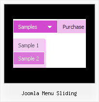 Joomla Menu Sliding Simple Popup Menu Relative Position