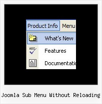 Joomla Sub Menu Without Reloading Relative Position Horizontal Dhtml Menu